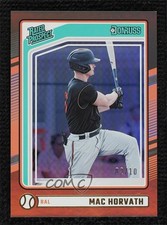 2024 Panini Donruss Rated Prospects Gold 2/10 Mac Horvath #119 13d7