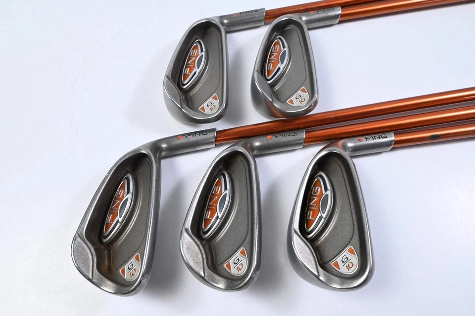 Ping G10 Irons / 5-9i / Orange Dot / Regular Flex Ping TFC 129 Shafts - Image 2 of 4