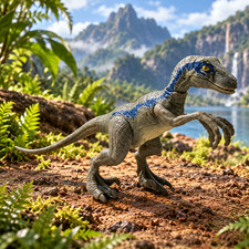 Jurassic World Velociraptor Blue Attack Pack 5 Inch Dinosaur Figure Mattel Toy