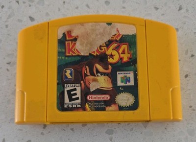 Donkey Kong 64 Nintendo 64 N64 Game-Tested - Working Authentic Yellow Cartridge 