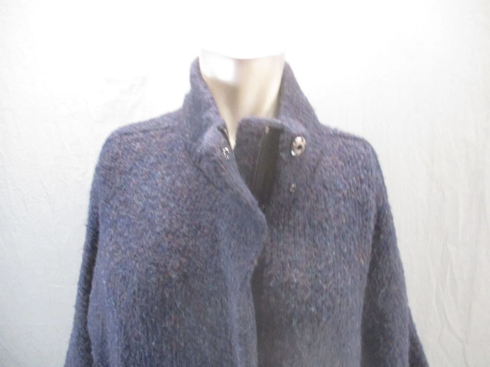 Maxi cárdigan Rag&Bone talla S para mujer mezcla de lana mohair cremallera completa cuello alto 440 Foto 2 de 4