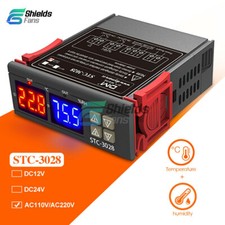 Digital STC-3028 AC110V-220V Temperature Humidity Controller Thermostat Sensor