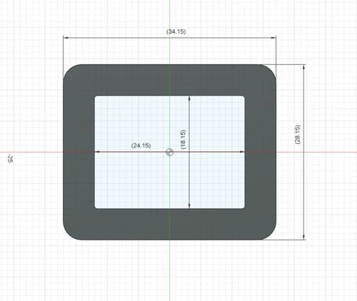 Einbaurahmen für Arduino 7 Segmentanzeige Schwarz