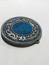 Vintage Native American Style Western Belt Buckle Metal Plastic