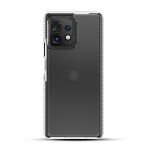 Funda con marco transparente híbrida de aire a prueba de golpes para Motorola edge Plus (2023), negra - Imagen 3 de 7