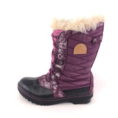 Sorel Tofino Waterproof Winter Boots Big Kids Youth Size EUR 38 Purple  Lace Up