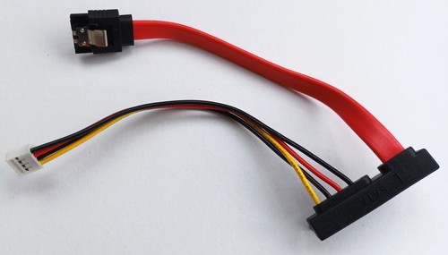 Strom & Datenkabel Mini Ph2.0 4Pin Buchse SATA Stecker auf SATA 22Pin (7+15Pin)