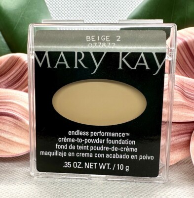 Mary Kay BEIGE 2 New!  Endless Performance Creme to Powder Foundation exp. 2026