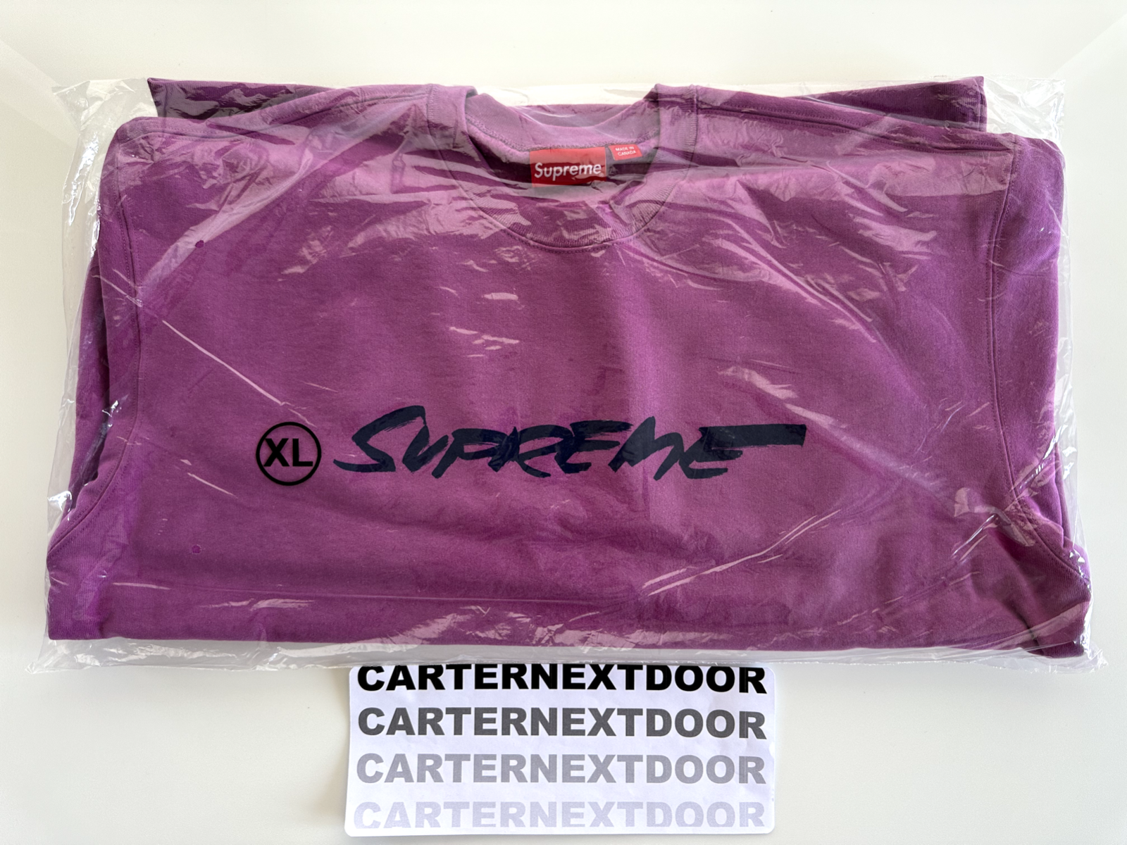 Supreme Futura Logo Crewneck Purple FW   Size XL   eBay