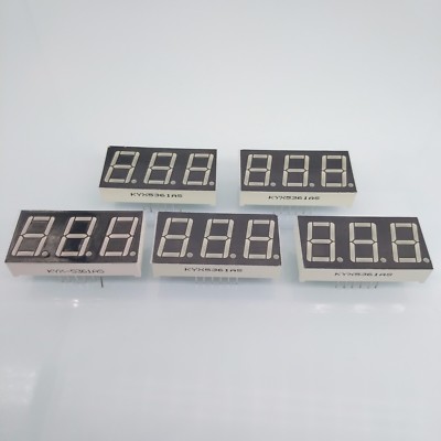 US Stock 5pcs 0.56 inch 3 Digit Red Led Display 7 Segment Common Cathode