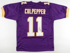 DAUNTE CULPEPPER AUTOGRAPHED CUSTOM JERSEY (MINNESOTA VIKINGS) - JSA COA!