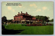 Postcard Rhode Island Newport Beechwood John Jacob Astor Tichnor F651