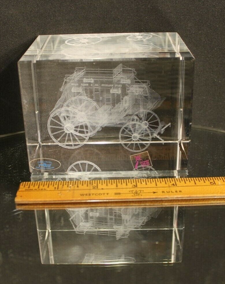 3D Laser-Cut Stagecoach Crystal Art by JAFFA - IMAGE 3 Collection  