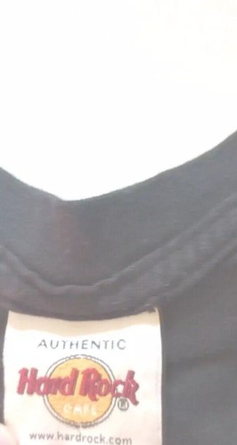 Vintage 90s T Shirt Hard Rock Cafe Sz M Top Las Vegas Graphic Black Short Sleeve - Picture 4 of 8