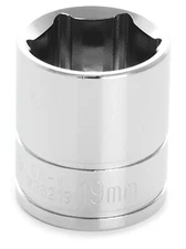 Wilmar Performance Tool W38219 3/8" Drive 6-Point Socket, 19MM