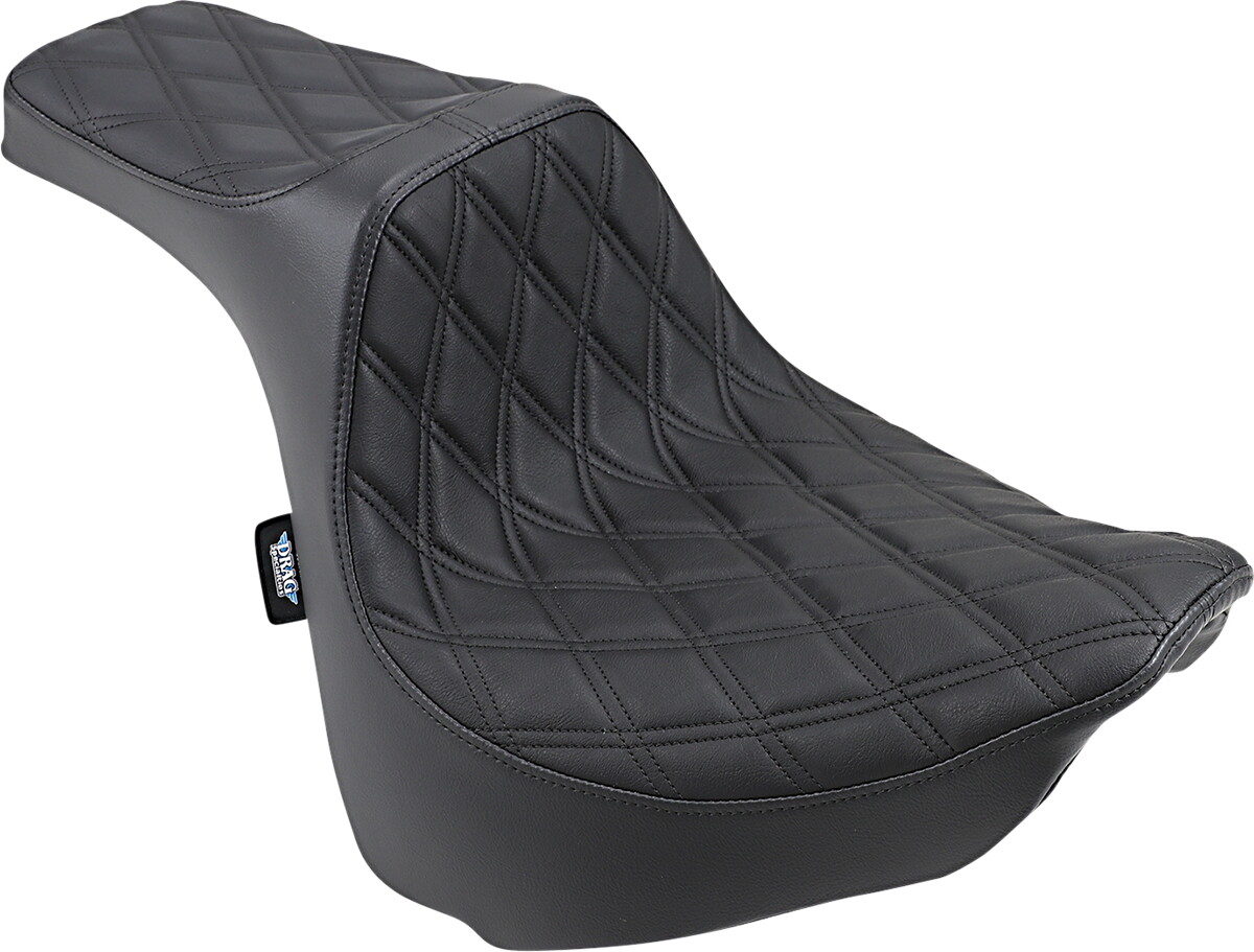 Black Double Diamond Predator III Seat Harley Fat Bob 114 FXFBS