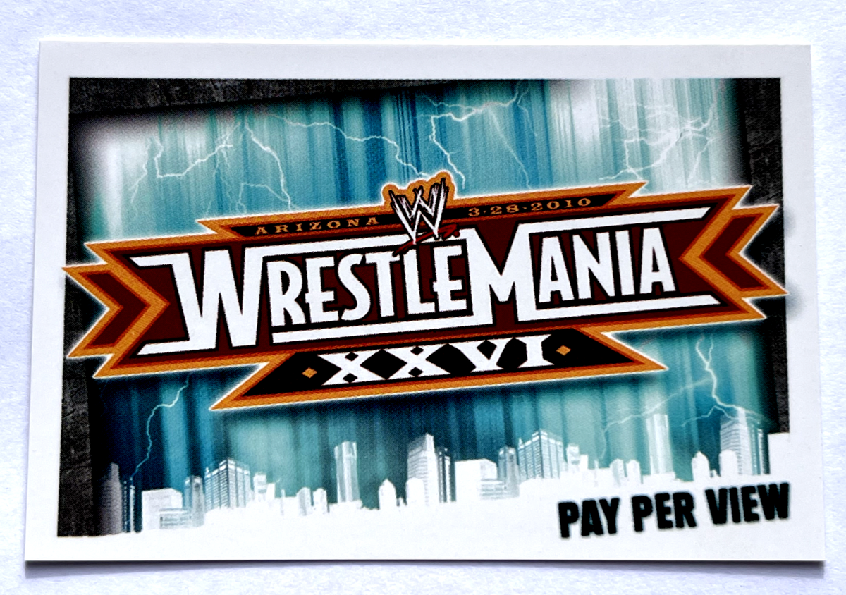 2009 WWE Topps Slam Attax Evolution TCG #179 WRESTLEMANIA XXVI