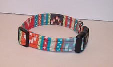 Wet Nose Designs Tribal Spirit Dog Collar Southwestern Western Coral Turquoise