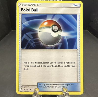 Pokemon Sun & Moon PokeBall Card #125/149 - Uncommon Reverse Holo (NM/M Condition) - View #10