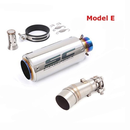 Slip for Yamaha MT-03 YZF R3 2015-2024 Exhaust Mid Tail Pipe Muffler Tips Black - Picture 12 of 13