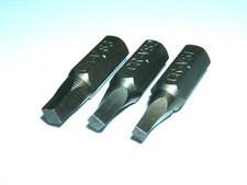 SET 3pc ROBERTSON SCRULOX TYPE S1 S2 S3 SQUARE DRIVE SCREWDRIVER BITS R 1/4" HEX