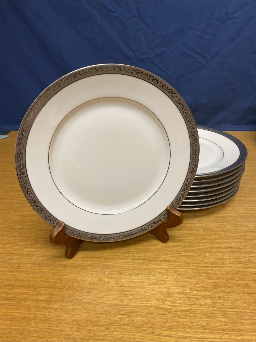 8 Raynaud Limoges Ambassador Platine Platinum 9 5/8” Dinner