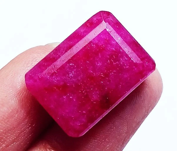 Natural Red Beryl Emerald Cut Certified Loose Gemstone 23.65+ Ct On eBay - Image 2 of 4