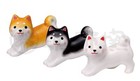 Shiba Inu Chopsticks Holder Ornaments Cute dog 3 set SETO Yakushigama cute