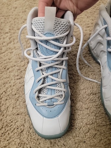 Nike Little Posite One GS Aura Blue/White Youth Size 6Y DM1090-400 Great Conditi - Picture 11 of 20