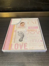 NIB Little Blossom Pearhead Girl Baby Book Album Fill In Memory Book Footprints