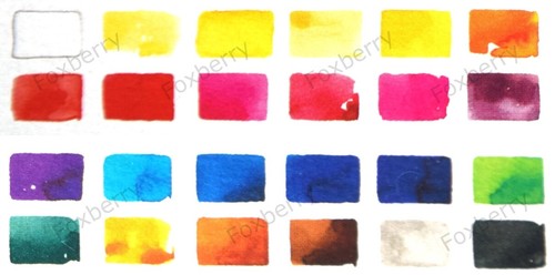 Brillantes FARBSTOFFBASIERTES lebendiges wasserlösliches Farbset KOH-I-NOOR runde Aquarelle - Bild 10 von 27