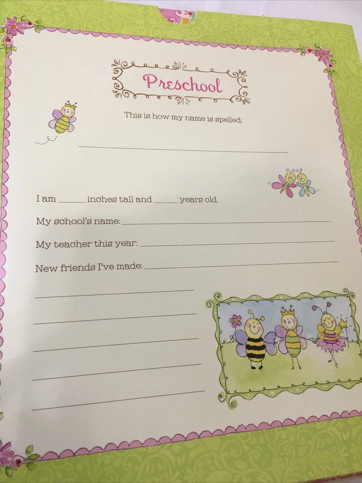 Libro año escolar niña álbum autobús rosa diseños Dena Foto 3 de 4