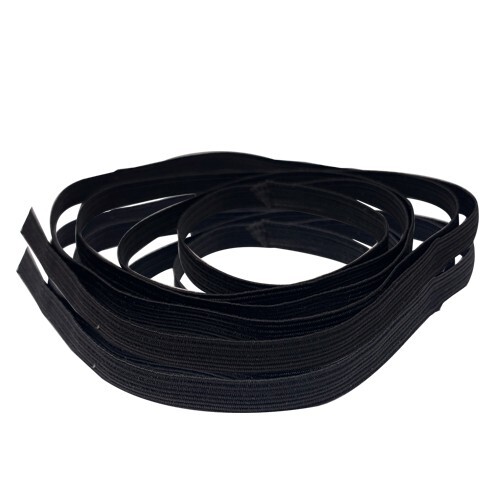 6mm BLACK Flat Elastic Cord 100 Metres Full Roll Sewing Crafts Face Mask DIY - Picture 6 of 10