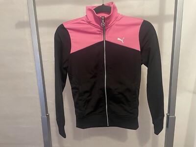 Puma Trainingsjacke schwarz-schockierend pink Kinder Größe 30/32 NEU mit Etikett 88.