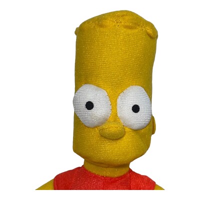 The Simpsons Bart Simpson Stuffed SM. Plush Toy Doll Nanco 20th