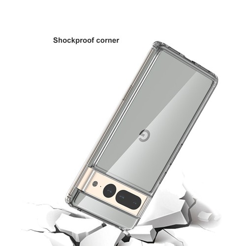 For Google Pixel 7 / 7 Pro Case Clear Shockproof Slim Cover & Screen Protector - Picture 6 of 13