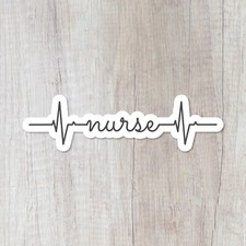 Durable Glossy Nurse Water Bottle Sticker, Waterproof, Nursing, Medical, Small
