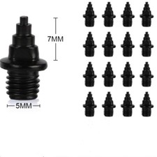 16Pcs 10pcs Track Spikes 8.3mm Sports Replacement, Black