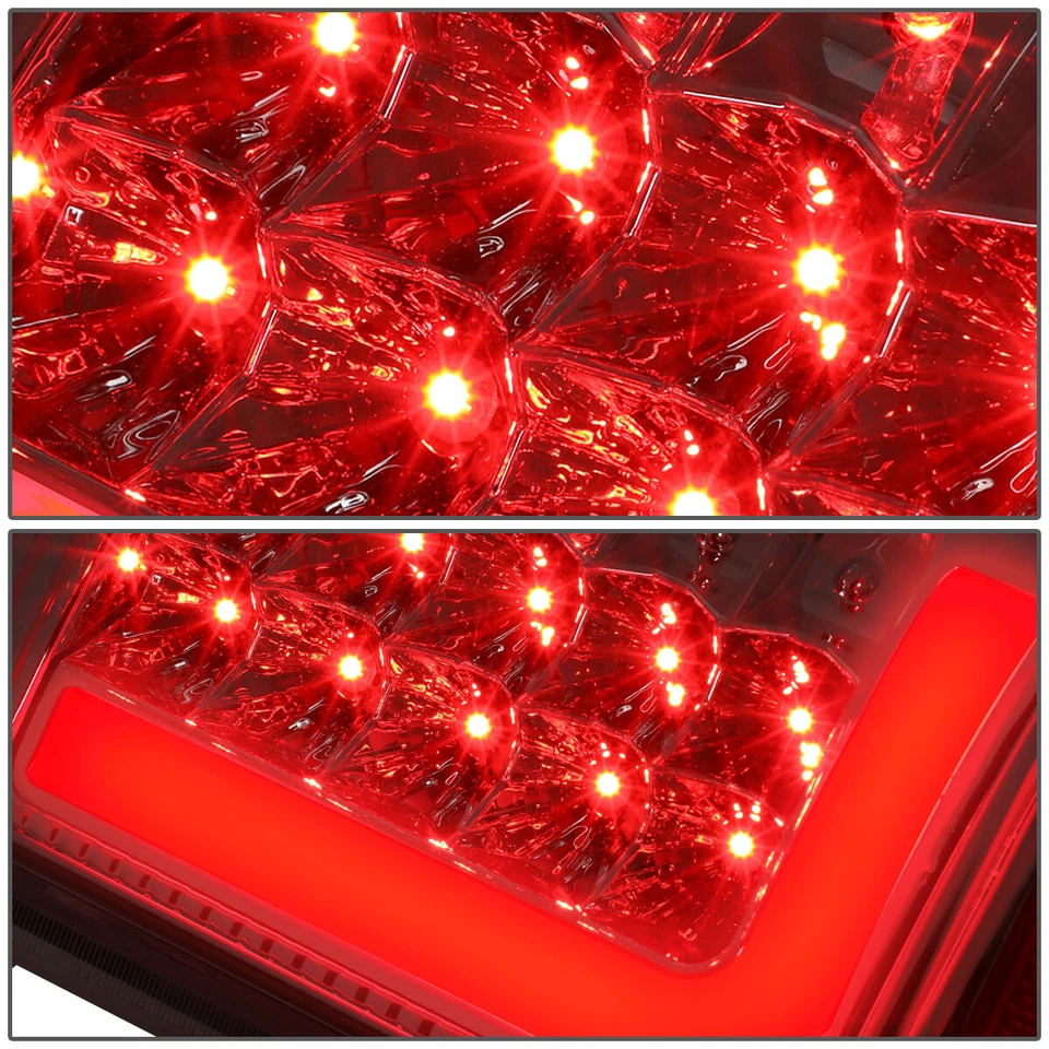 FIT 08-16 FORD SUPER DUTY RED 3D LED L-BAR TAIL LIGHT+THIRD BRAKE LAMP (CHROME) - Image 4 of 4