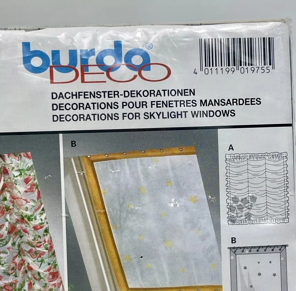 Rare Burda 1975 Fabric shades for skylight windows Curtains Sewing Pattern - Image 3 of 3