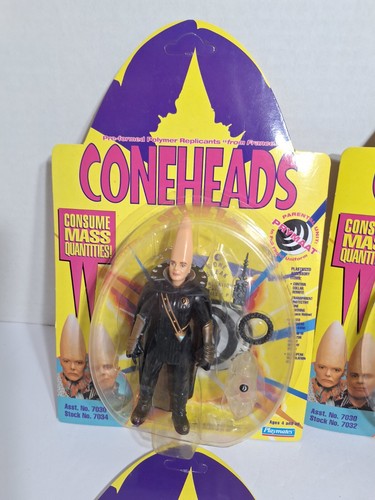 Complete Set Of 4 Coneheads Action Figures Vintage Playmates 1993 New Sealed - Picture 6 of 15