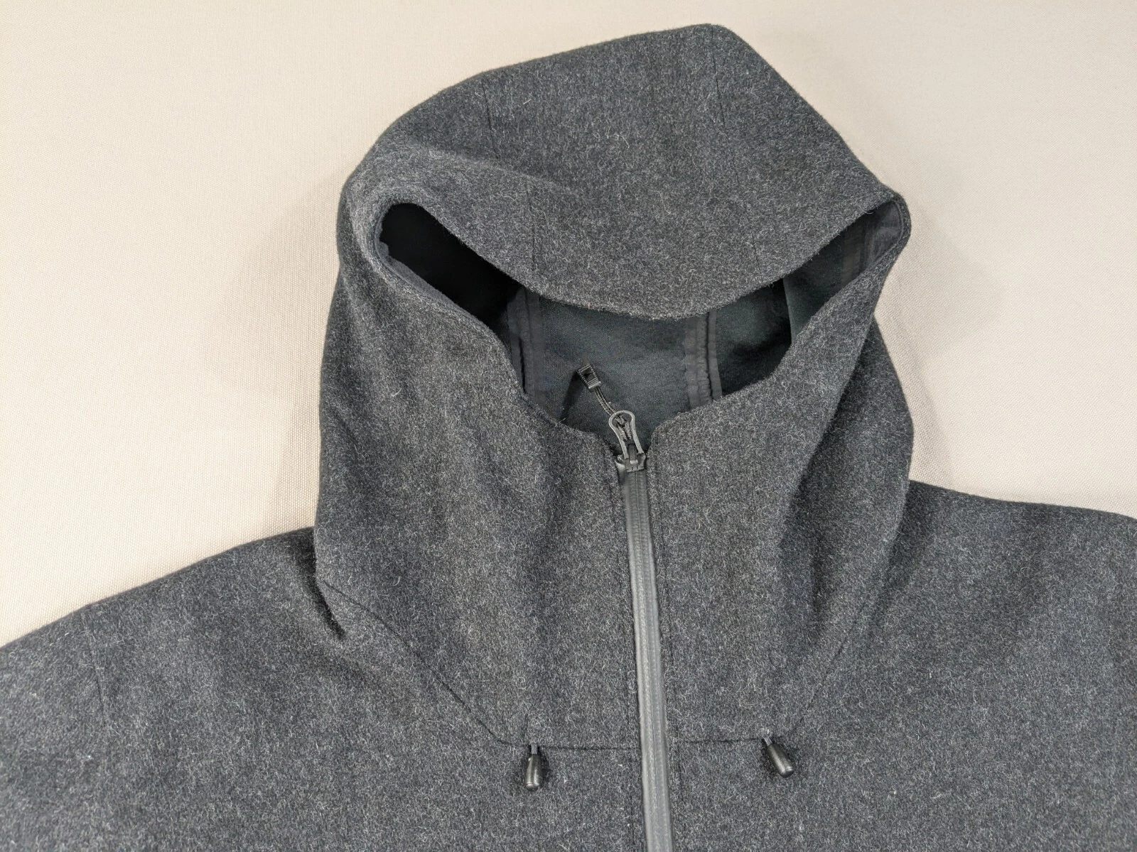 patagonia recycled wool hooded full zip jacket