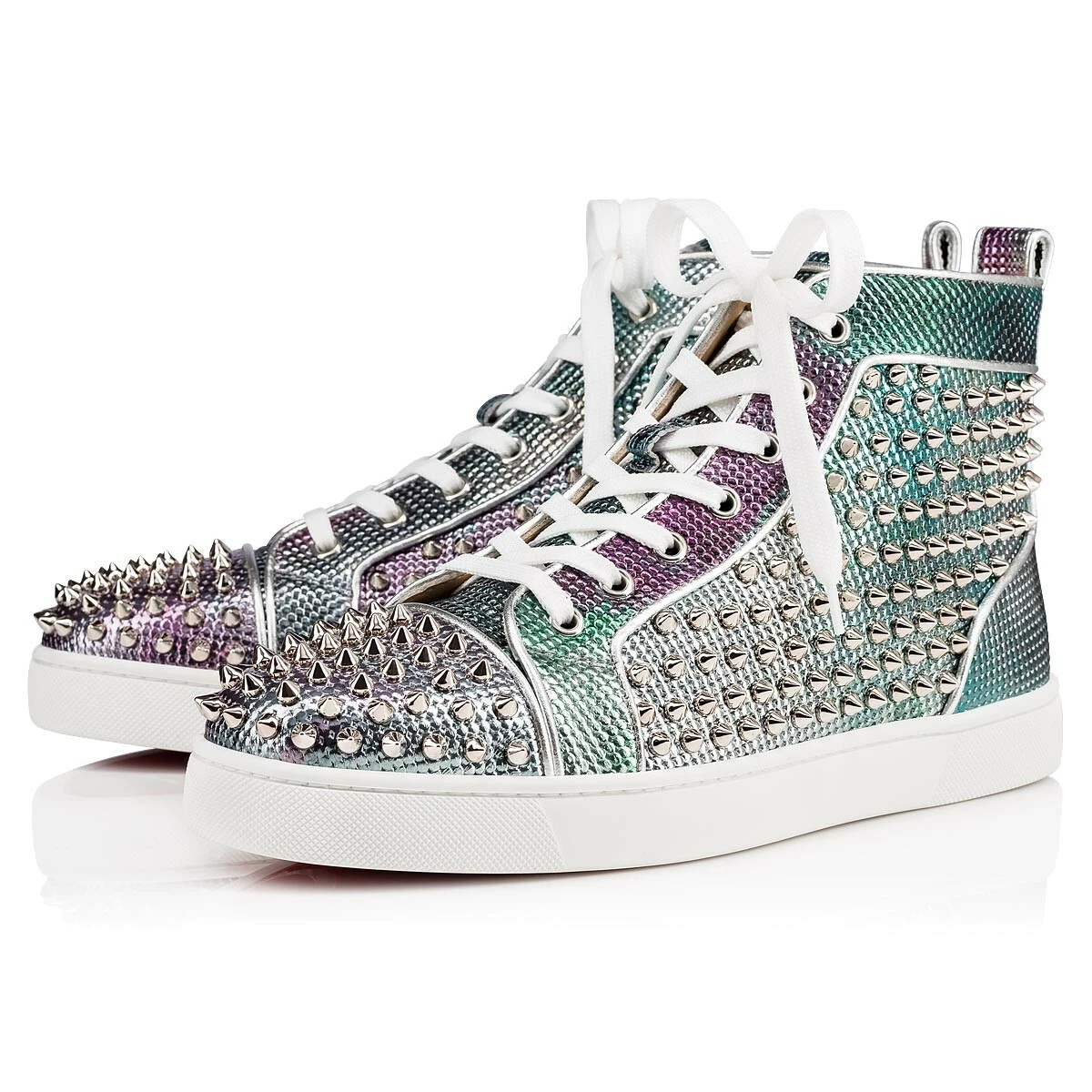 Christian Louboutin Louis Orlato Flat SP Pointille Spike High Top Sneaker 44 11