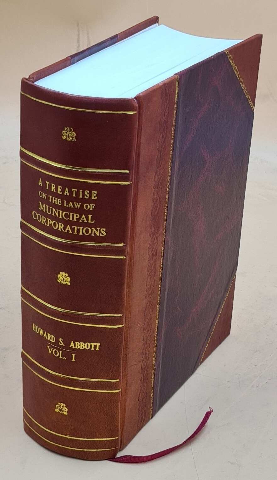 Legal Guide to Municipal Corporations Vol. 1 – 1905 Leather Bound Edition