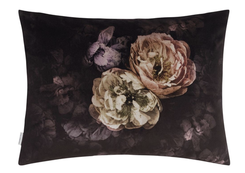 Designers Guild Luxury Le Poeme De Fleurs Rosewood Cushion 60x45cm velvet Damson - Picture 2 of 4