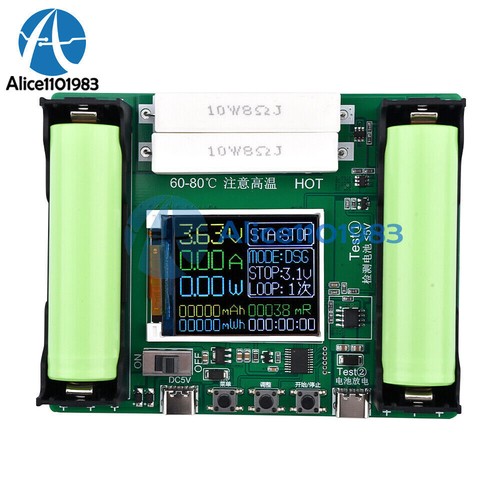 18650 Batteriekapazitätstester Innenwiderstand Stromdetektor Automatisches Laden - Bild 10 von 11