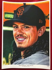 Dereck Rodriquez Giants 2018 Topps Living Fine Art Print 72 by Mayumi Seto 17/21