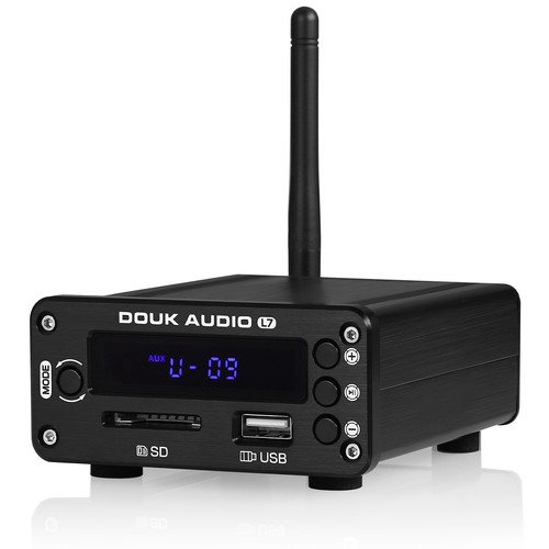 HiFi Bluetooth 5.0 Wireless Receiver Adapter with USB SD Music Player FM Radio