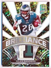 2021 Spectra Miles Sanders Brilliance Materials Neon Splatter Patch #B-MS (2/8)