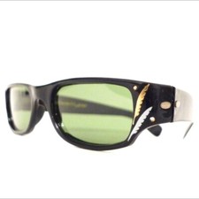 RARE Vintage 50s Foster Grant ff77 Rhinestone Cat Eye Sunglasses Unused